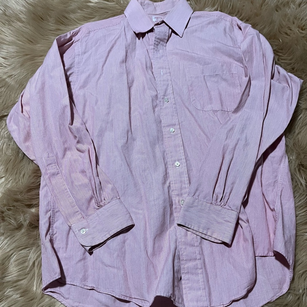 Brooks Brothers Casual Button-Down Shirt Long Sleeve Collar Dress Shirt